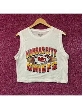 Junk Food NFL Kansas City Chiefs Sleeveless Cropped T-Shirt Medium
